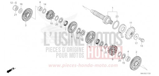 TRANSMISSION (COUNTERSHAFT) NSS750S de 2025